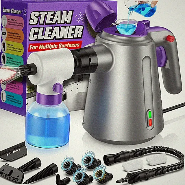 Handheld Steam Cleaner for Home, Pressurized Multi Purpose Steamer for Cleaning