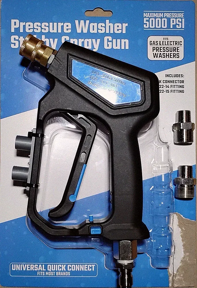 Harbor Freight Pressure Washer Stubby Spray Gun w/ 3D Printed Nozzle Holder