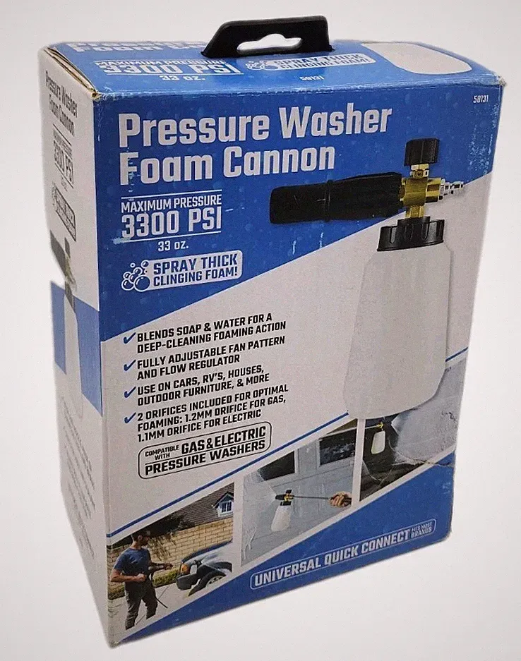 Harbor Freight Universal Connect 33 oz Pressure Washer Foam Cannon
