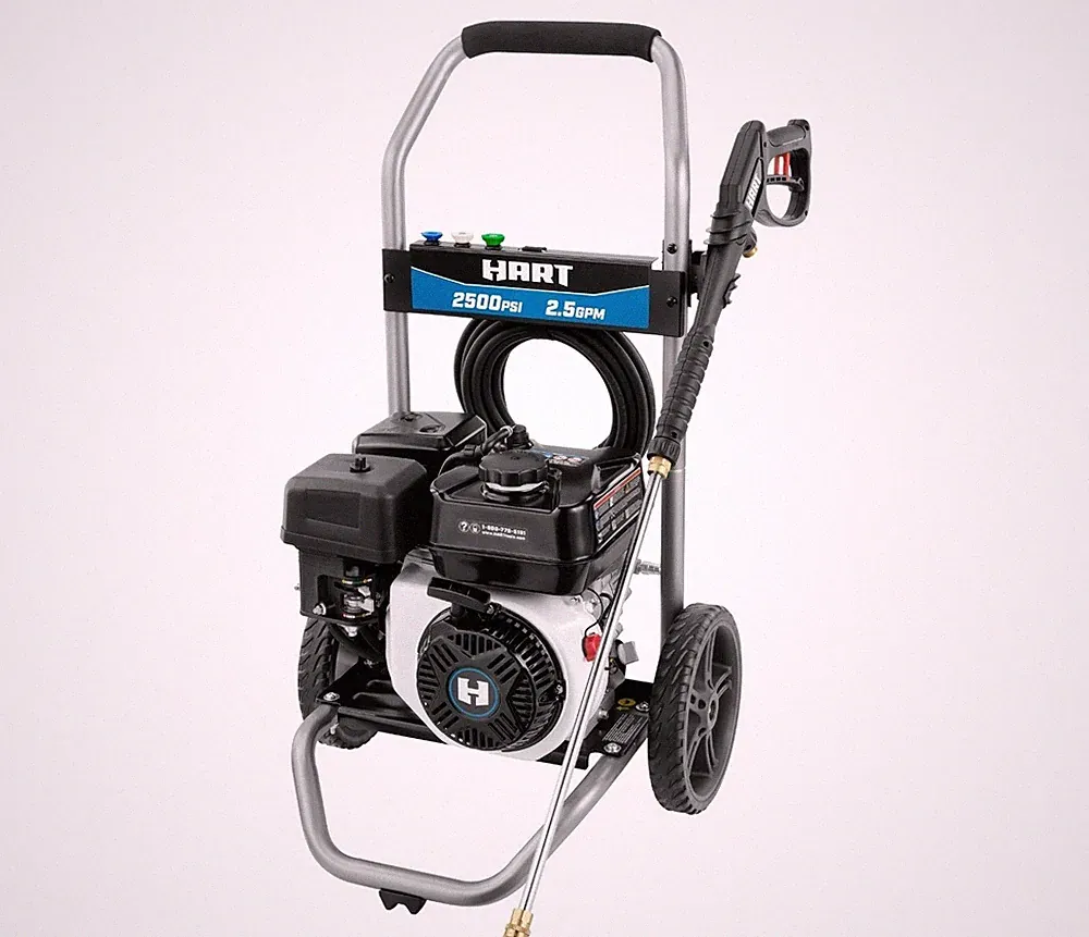 HART 2500PSI 2.5 GPM 212cc Cold Water Gas Pressure Washer