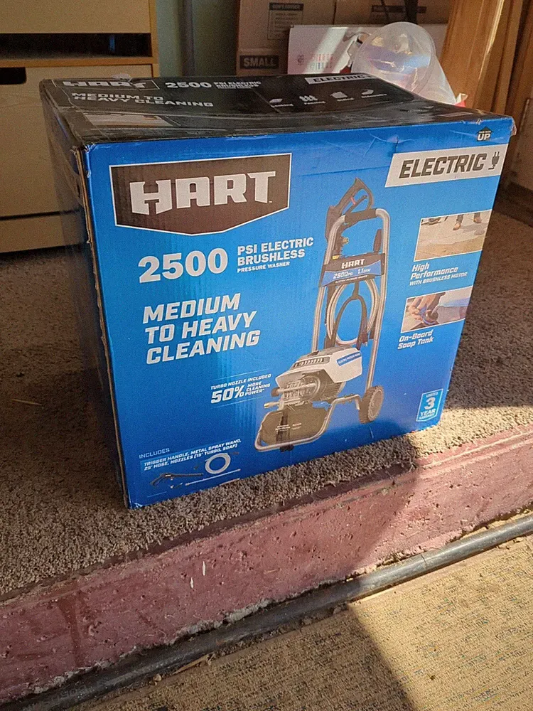 Hart HW142500 2500PSI 1.1 GPM Cold Water Electric Pressure Washer, Brushless NIB