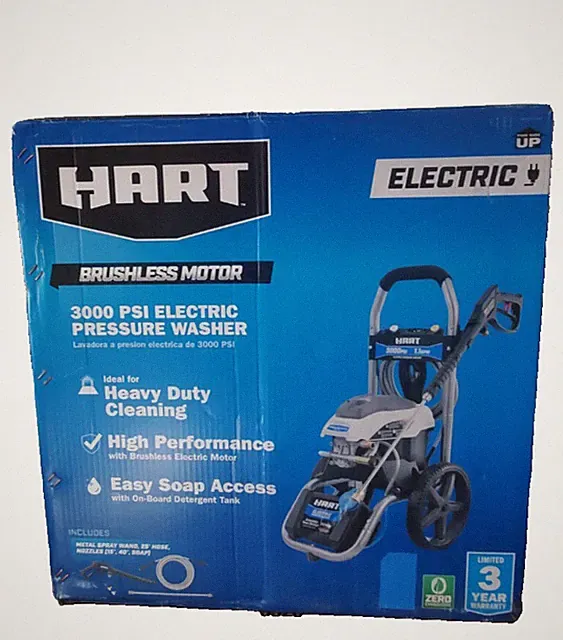 Hart HW143011VNM 3000PSI 1.1 GPM Cold Water Electric Pressure Washer