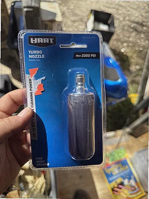 Hart® Pressure Washer Turbo Nozzle, Max 3300 PSI, Fits Most Brands, 1/4" Connect