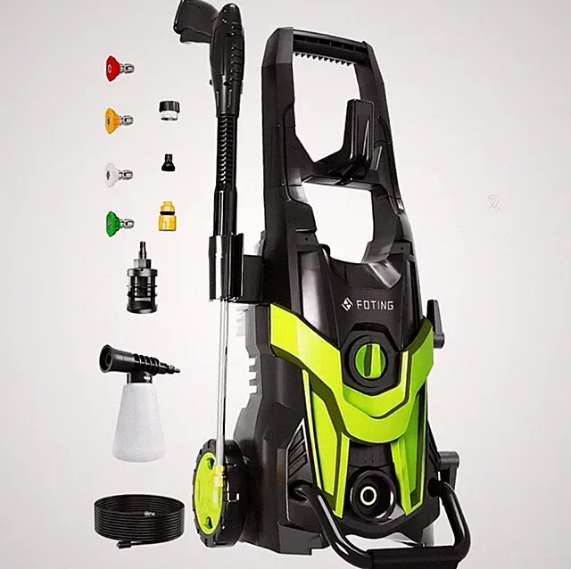 HD Pressure Wash 4500 PSI, 3.6 GPM Electric Pressure Washer with 4 Nozzles