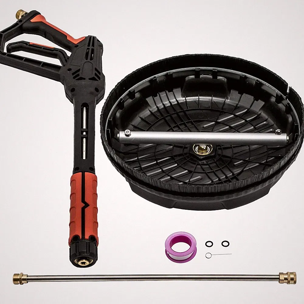 Heavy Duty 15" Extension Wand 4000PSI Pressure Washer Gun Kit Quick Connect
