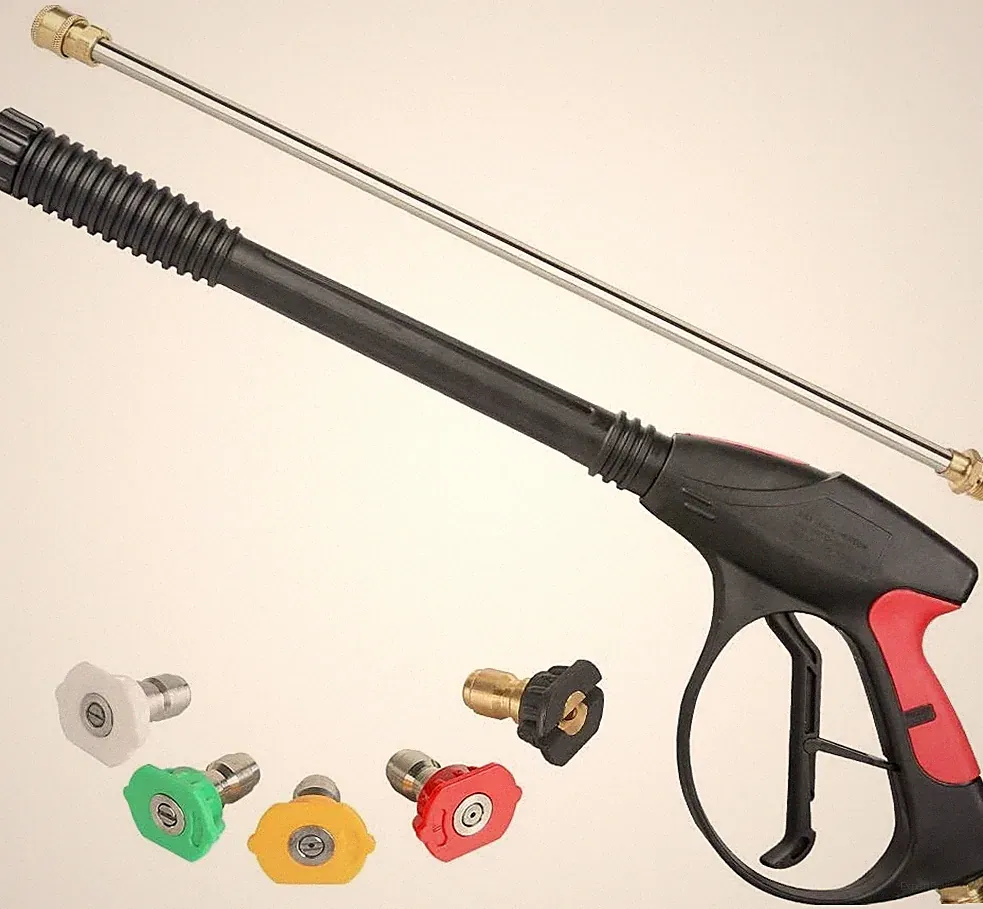 Heavy Duty 4000PSI M22 Washer Gun for Pressure Washers,With Lance & 5 Nozzles