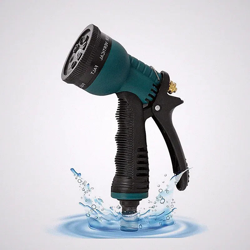 Heavy Duty 8-Pattern Garden Hose Nozzle High Pressure Leak Proof Spray