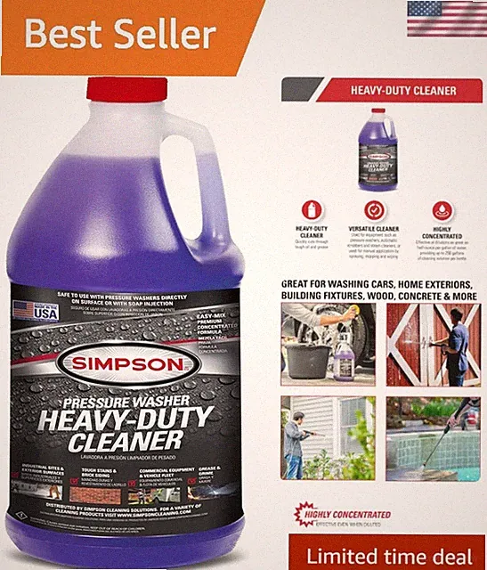 Heavy-Duty Cleaner 1 Gallon - Concentrated Soap Solution for Exceptional Clean