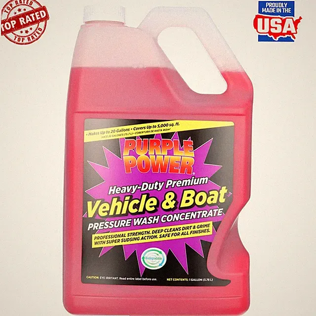 Heavy-Duty Concentrated Pressure Washer Fluid No Scrubbing Needed Vehicle Boat