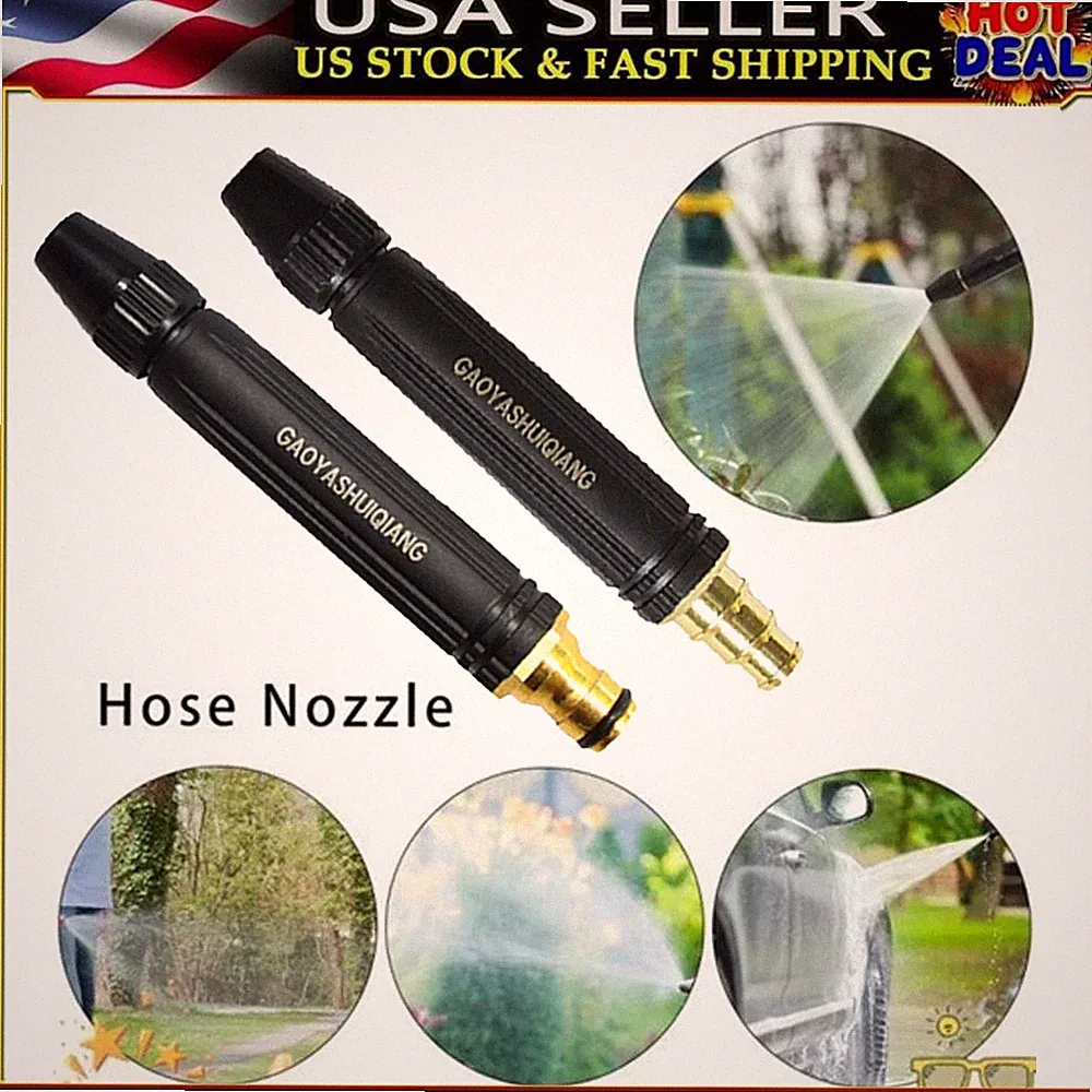 Heavy Duty Garden Hose Nozzle, High Pressure Power Washer Jet Nozzle