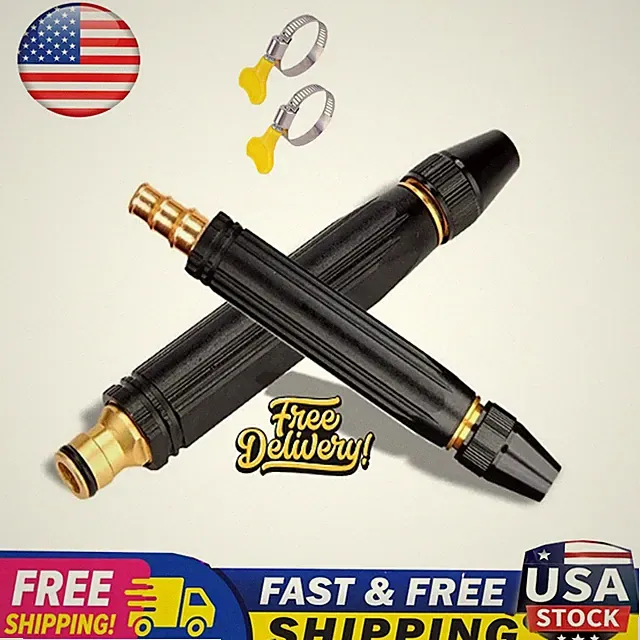 Heavy Duty Garden Hose Nozzle, High Pressure Power Washer Jet Nozzle