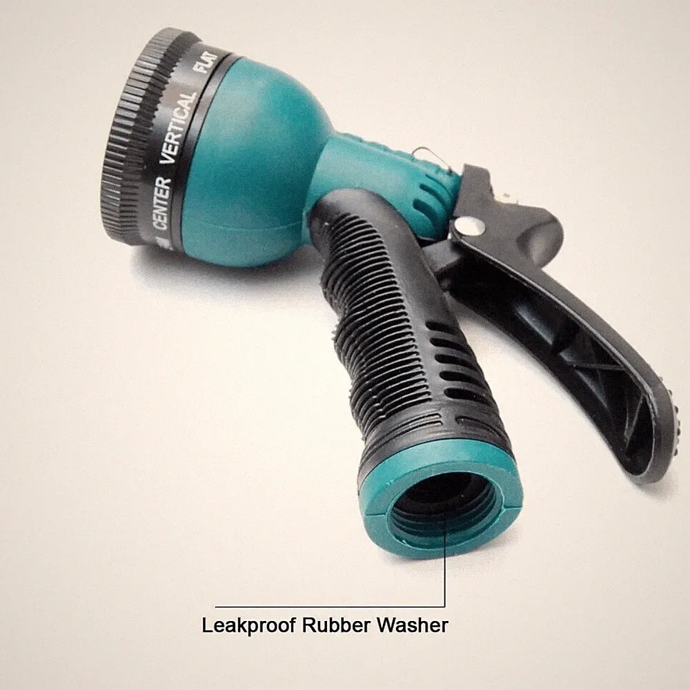 Heavy Duty Garden Hose Nozzle Spray Nozzle 8-Pattern High Pressure Leak Proof US