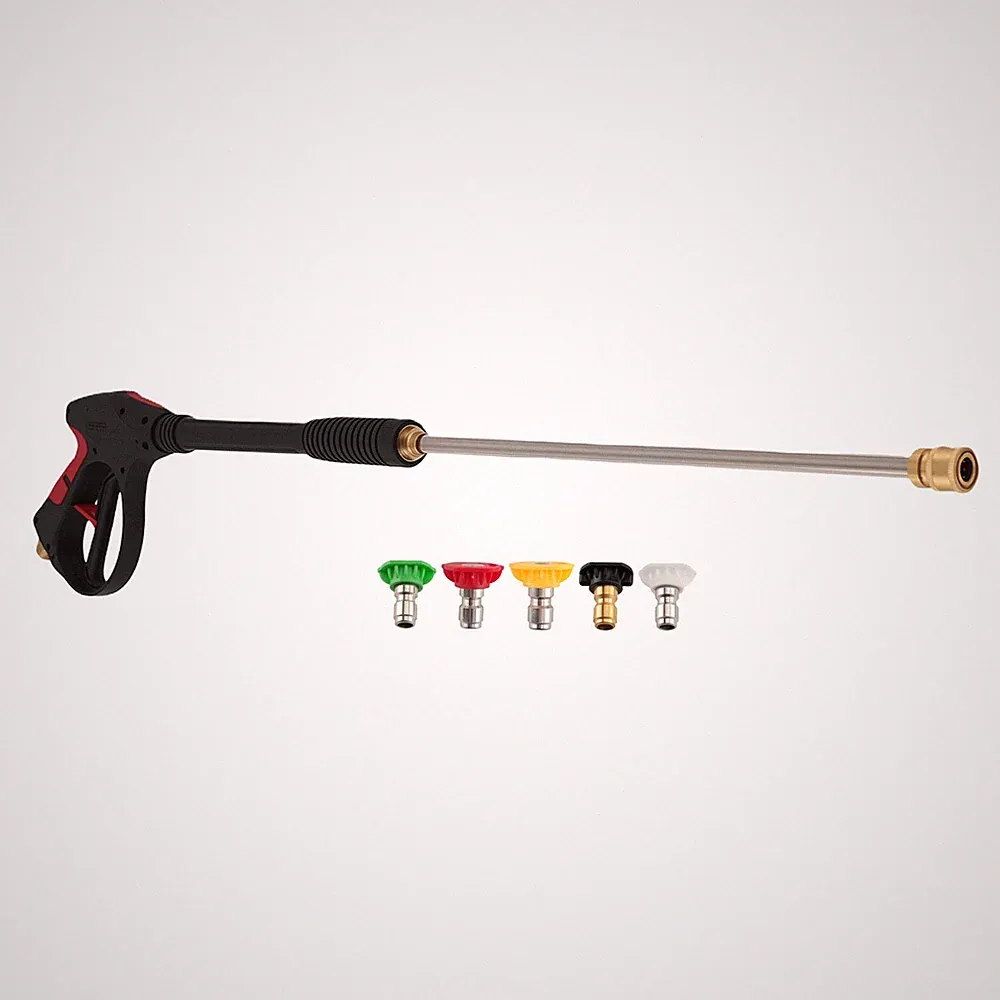 Heavy Duty High Pressure Car Power Washer Spray Gun Wand Lance Nozzle Tips