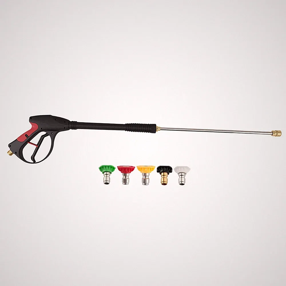 Heavy Duty High Pressure Car Power Washer Spray Gun Wand Lance Nozzle Tips