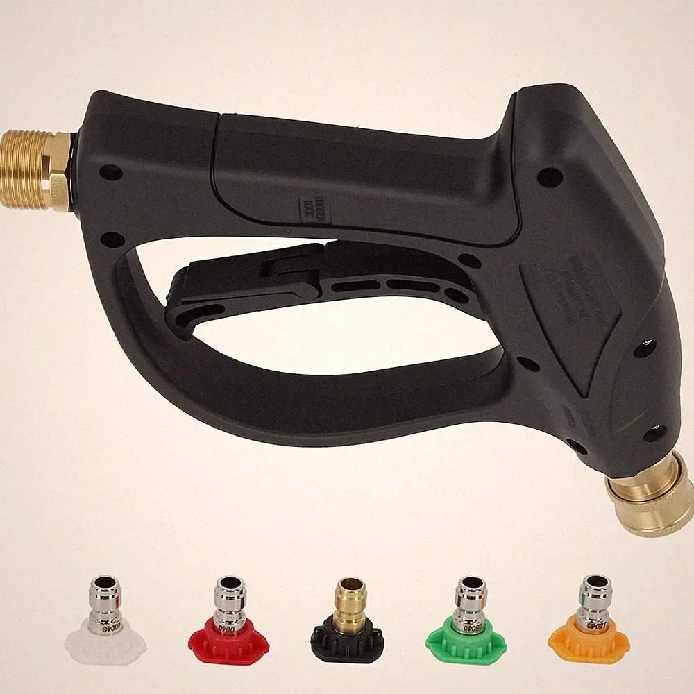 Heavy Duty Pressure Washer Gun M22 14mm Thread with 5 Spray Nozzles 4000PSI