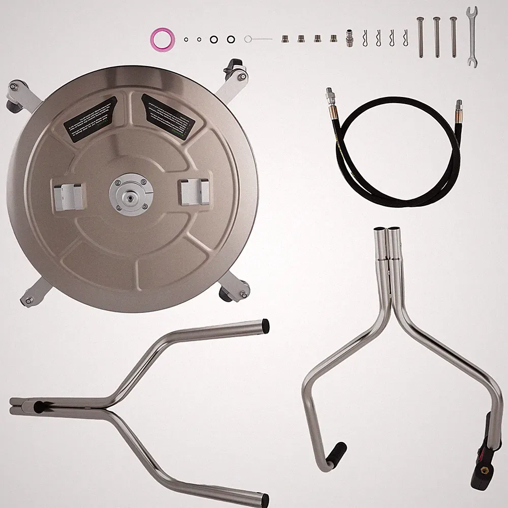 Heavy Duty Pressure Washer Surface Cleaner 24 inch Stainless Steel with Wheels