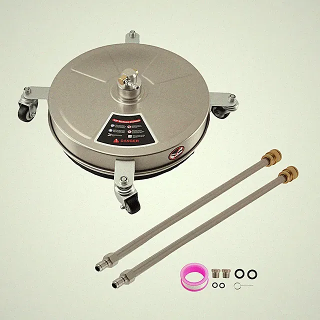 Heavy Duty Pressure Washer Surface Cleaner with 4 Wheels Stainless Steel 15inch