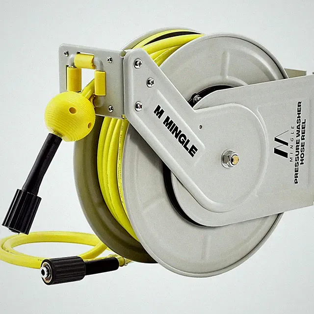 Heavy Duty Retractable Pressure Washer Hose Reel