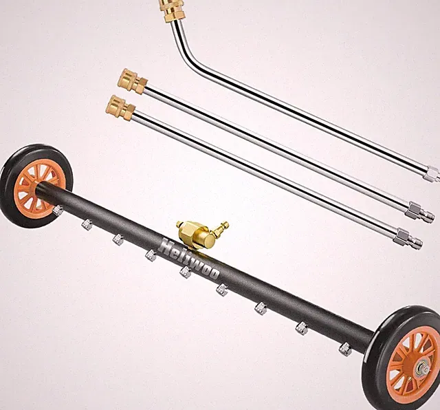 Heliwoo 30" Pressure Washer Undercarriage Cleaner 4800PSI Under Car Washer Broom