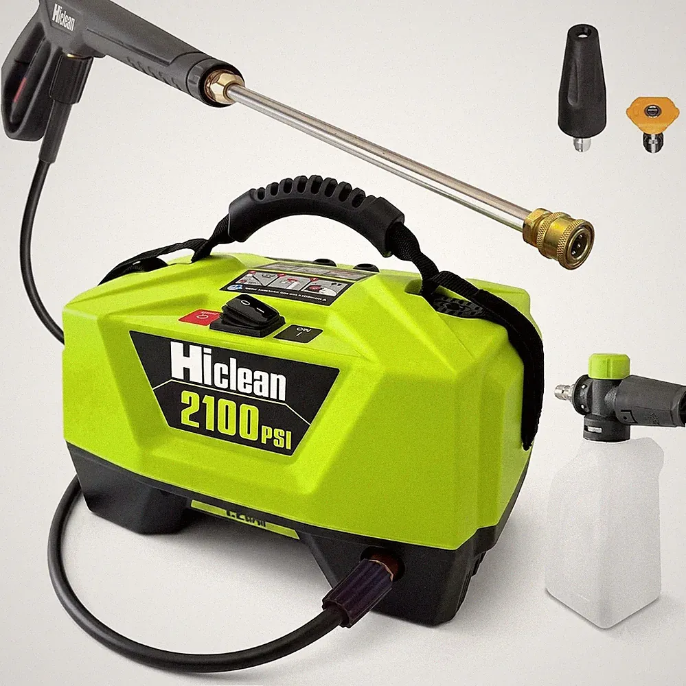 Hiclean Electric Pressure Washer 2100 PSI, Green