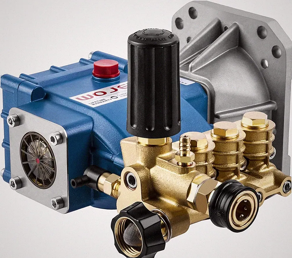 High-Flow Triplex Plunger Pressure Washer Pump 4400PSI 4.0GPM 1"Shaft