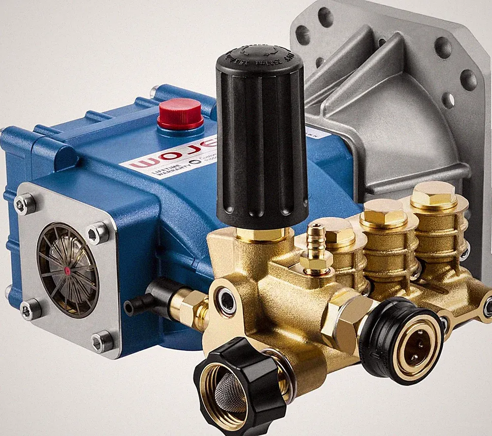High-Flow Triplex Plunger Pressure Washer Pump 4400PSI 4.0GPM 1"Shaft