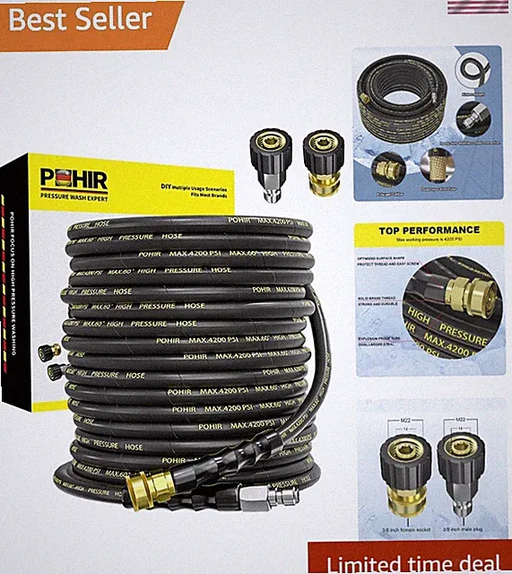 High Performance 70ft Pressure Washer Hose 4200 PSI for Professional Cleaning