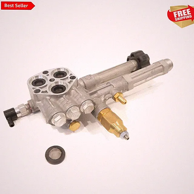 High-Performance Annovi Reverberi Pump Head Assembly - 2600 PSI, Stainless Steel