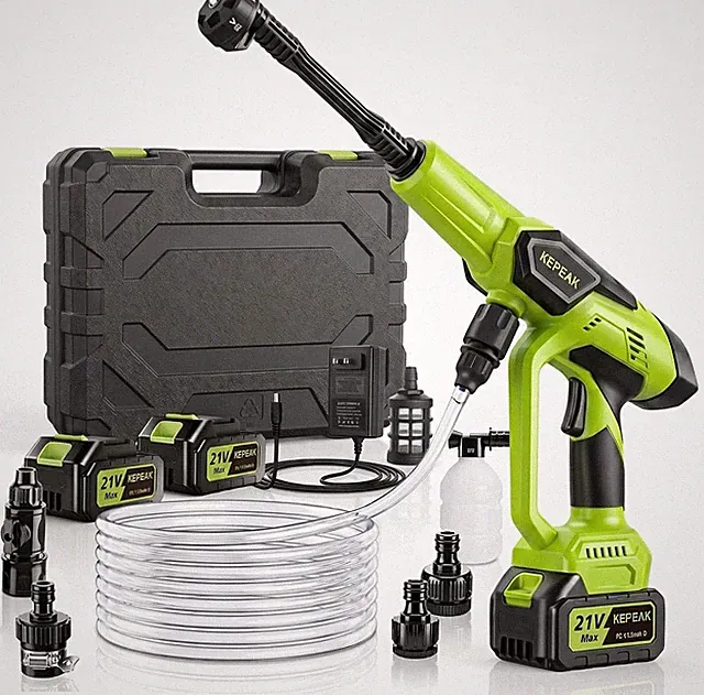 High-Performance Cordless Washer - 1450 PSI, 6-in-1 Nozzle & Fast Charge Battery