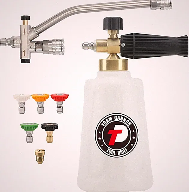 High-Performance Foam Cannon for Pressure Washer with Dual Lance & Nozzles