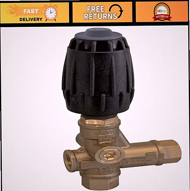 High-Performance Pressure Washer Unloader Valve - 4500 PSI, 10.5 GPM, 3/8" FNPT