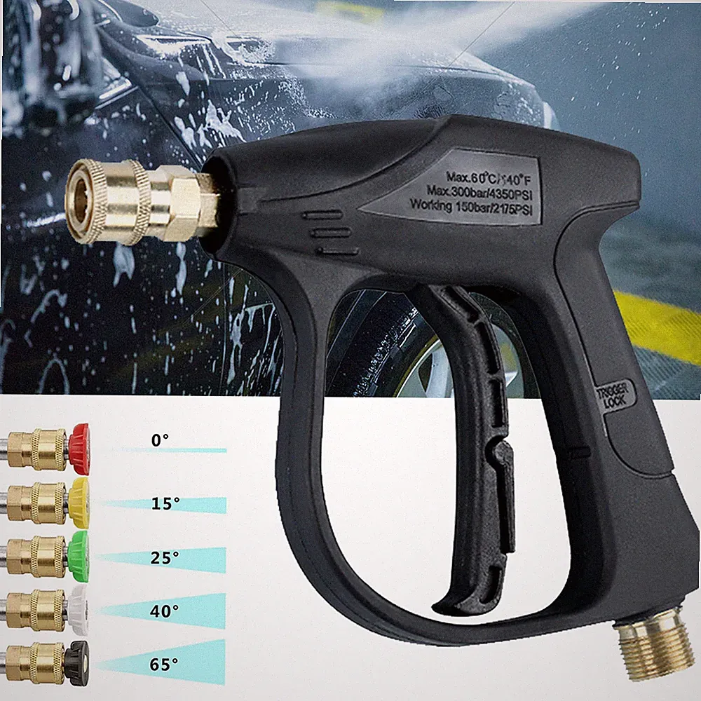 High pressure 4350 psi automotive power wash gun spray gun spray gun + 5 nozzle