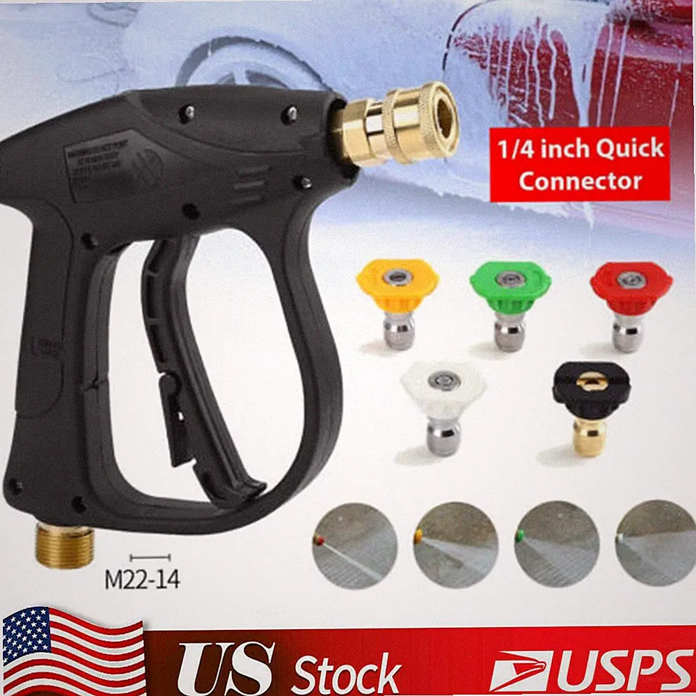High Pressure 4350PSI Car Power Washer Gun Spray Wand Lance Nozzle and Hose Kit