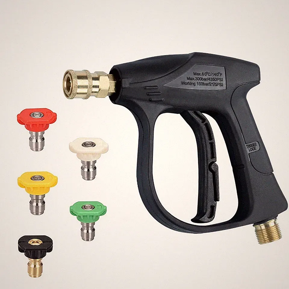 High Pressure 4350PSI Car Power Washer Gun Spray Wand Lance Nozzle, pack of 3