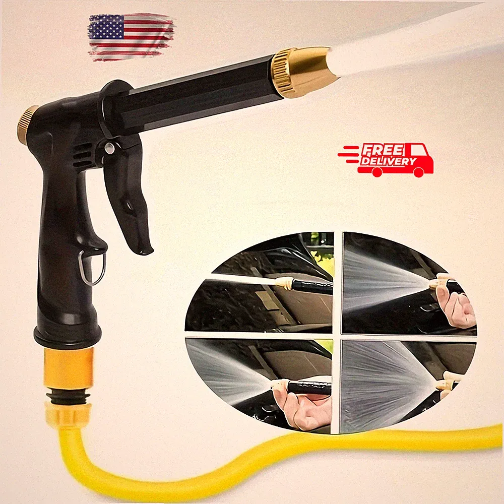 High Pressure Adjustable Garden Hose Spray Gun Nozzle for Car Wash / Watering