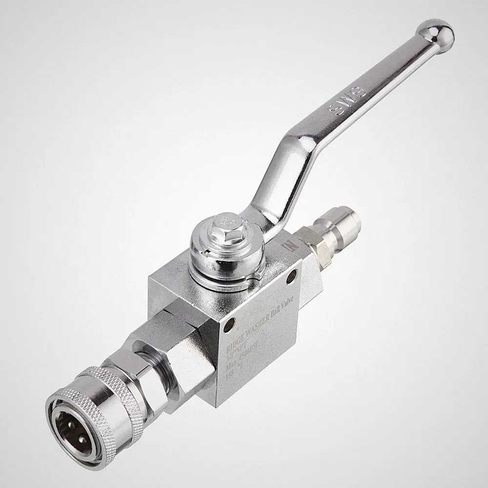 High Pressure Ball Valve Kit for Power Washer Hose, 3/8” Quick Disconnect, 45...