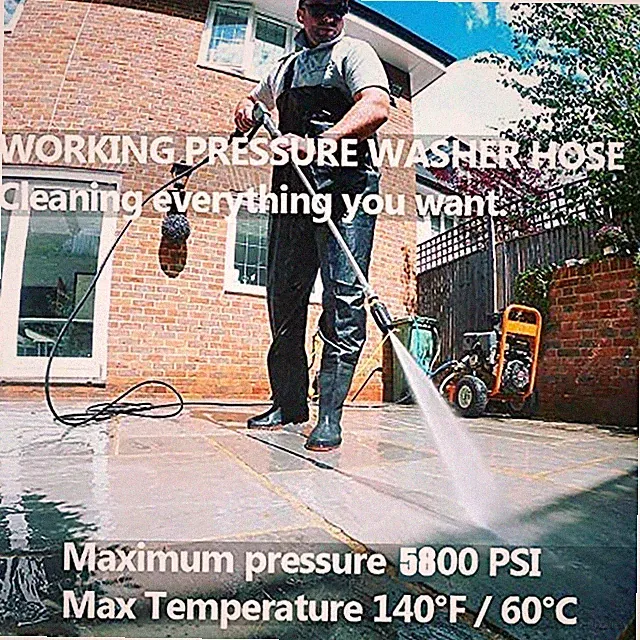 High Pressure Car Power Washer Gun 4000PSI Spray Wand Lance Nozzle Hose Set