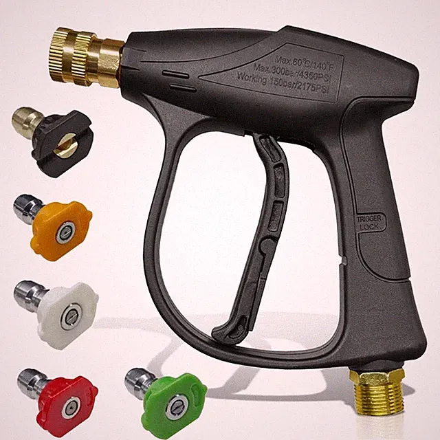High-Pressure Car Washer Gun 4350 PSI Max (with 5 Nozzle Tips)