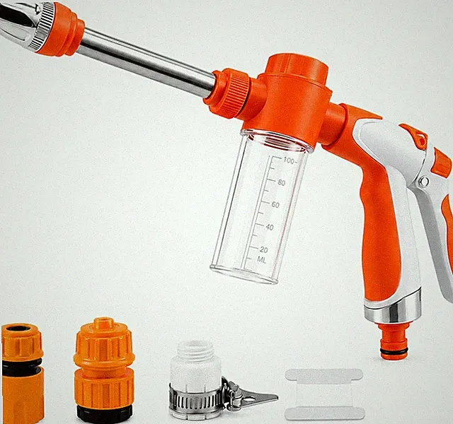 High Pressure Garden Hose Nozzle with Soap Dispenser, Car Wash Foam Sprayer Atta
