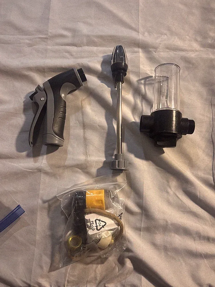 High Pressure Garden Hose Spray Gun with Soap Foam Dispenser Car Wash