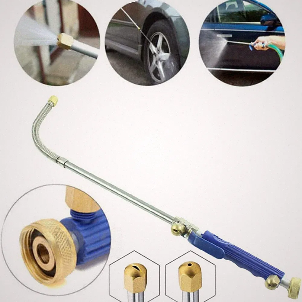 High Pressure High Power Washer Water Spray Gun Nozzle Wand w/Flexible Hose ?