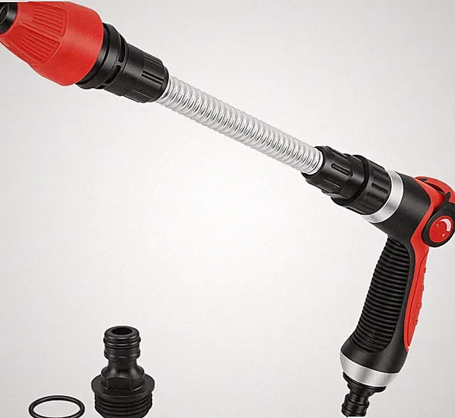 High Pressure Hose Nozzle with Dual Spray Modes for Power Washing and Gardening