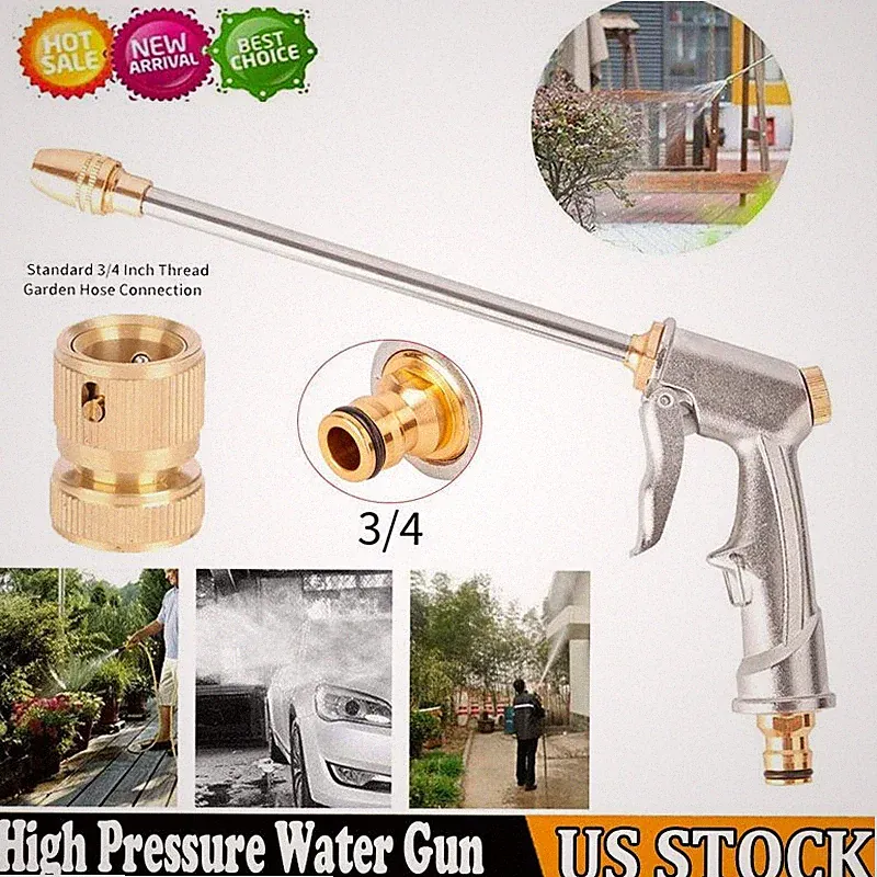 High Pressure Power Gun Water Spray Car Clean Washer Tool Garden Hose Nozzle Kit