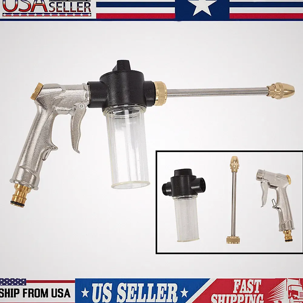 High Pressure Power Gun Water Spray Garden Hose Nozzle Car Clean Washer Tool