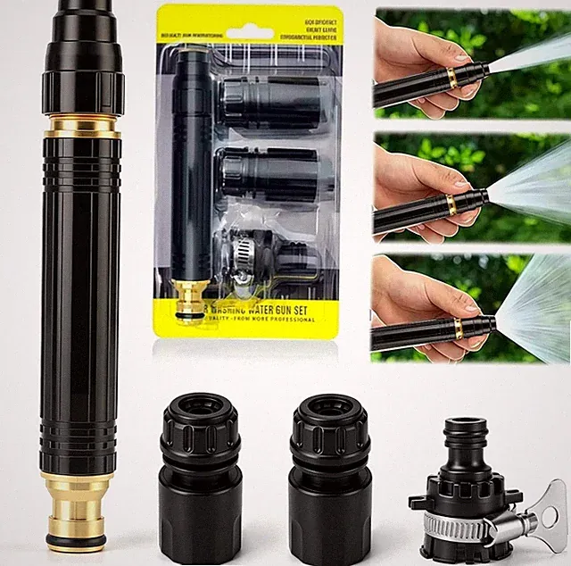 High Pressure Power Washer Nozzle with Connector Set Power Jet Water Three Modes