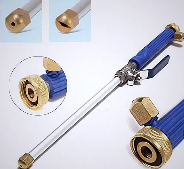High Pressure Power Washer Sprayer Water Spray Gun Wand Garden Hose w/ 2 Nozzle