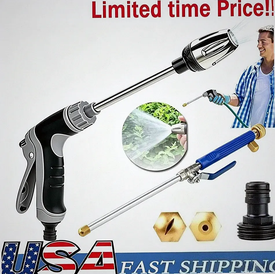 High Pressure Power Washer Water Spray Gun Nozzle Wand Attachment Garden Hose