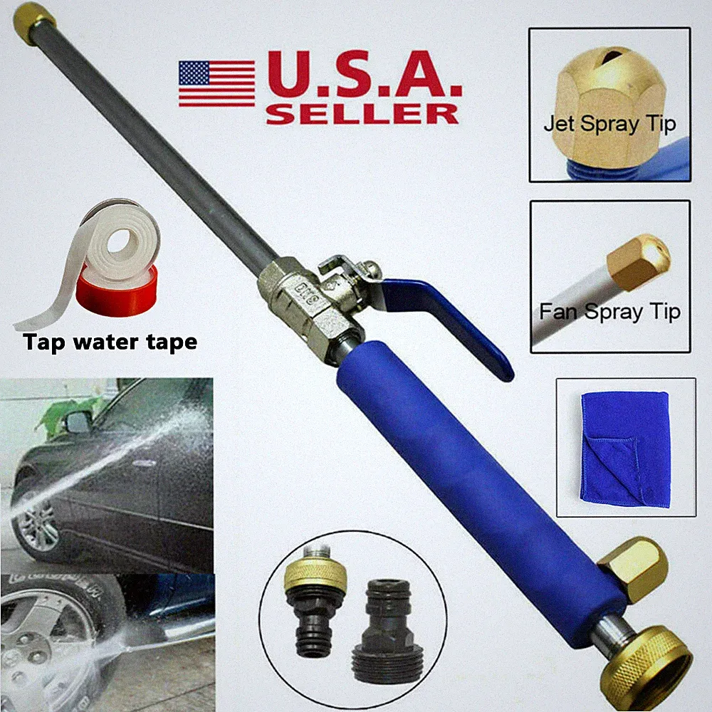 High Pressure Power Washer Water Spray Gun Nozzle Wand Attachment Garden Hose US