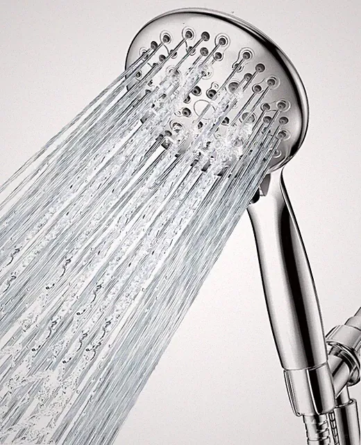 High Pressure Shower Head with Handheld, 6 Spray Settings Handheld Showerhead