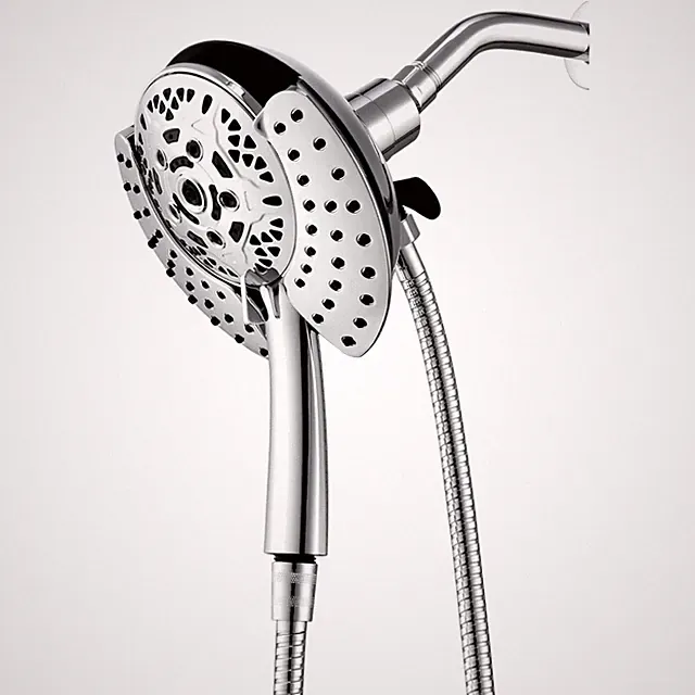 High Pressure Shower System: 10-In-1 Settings with Rotatable Hose